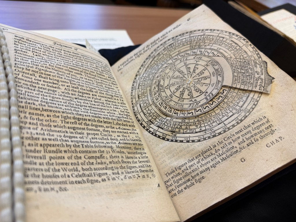 Judgement of the Stars (opening to show volvelle)
