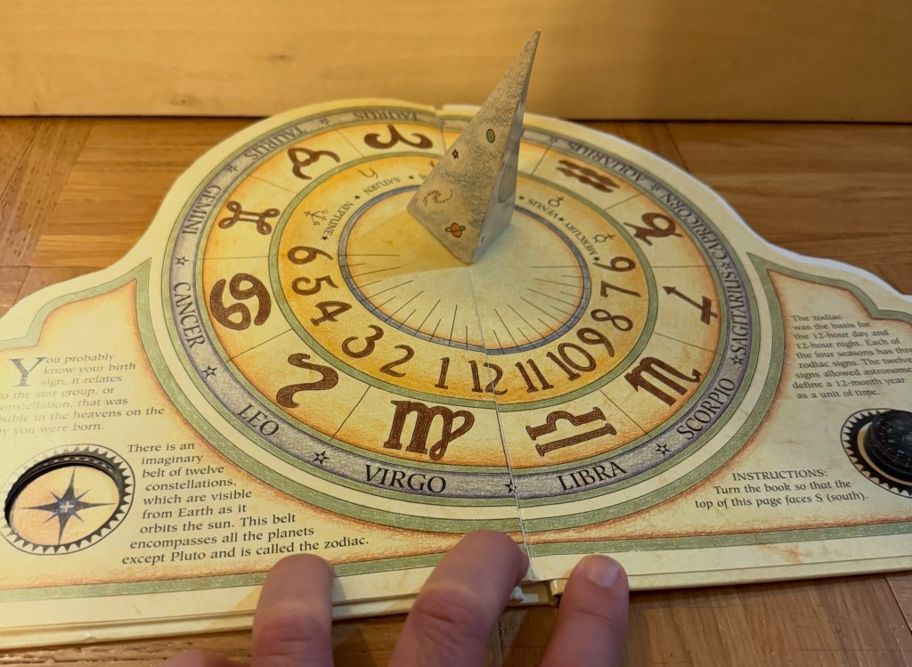 Sundial with zodiac signs